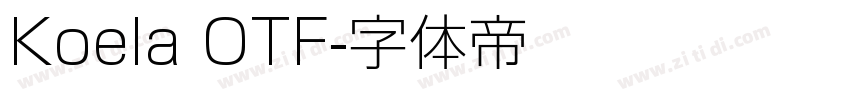 Koela OTF字体转换